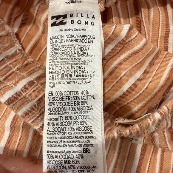 Billabong Road Trippin Elastic Walk Shorts Womens Small Cinnamon Mid Rise Summer - Picture 6 of 6